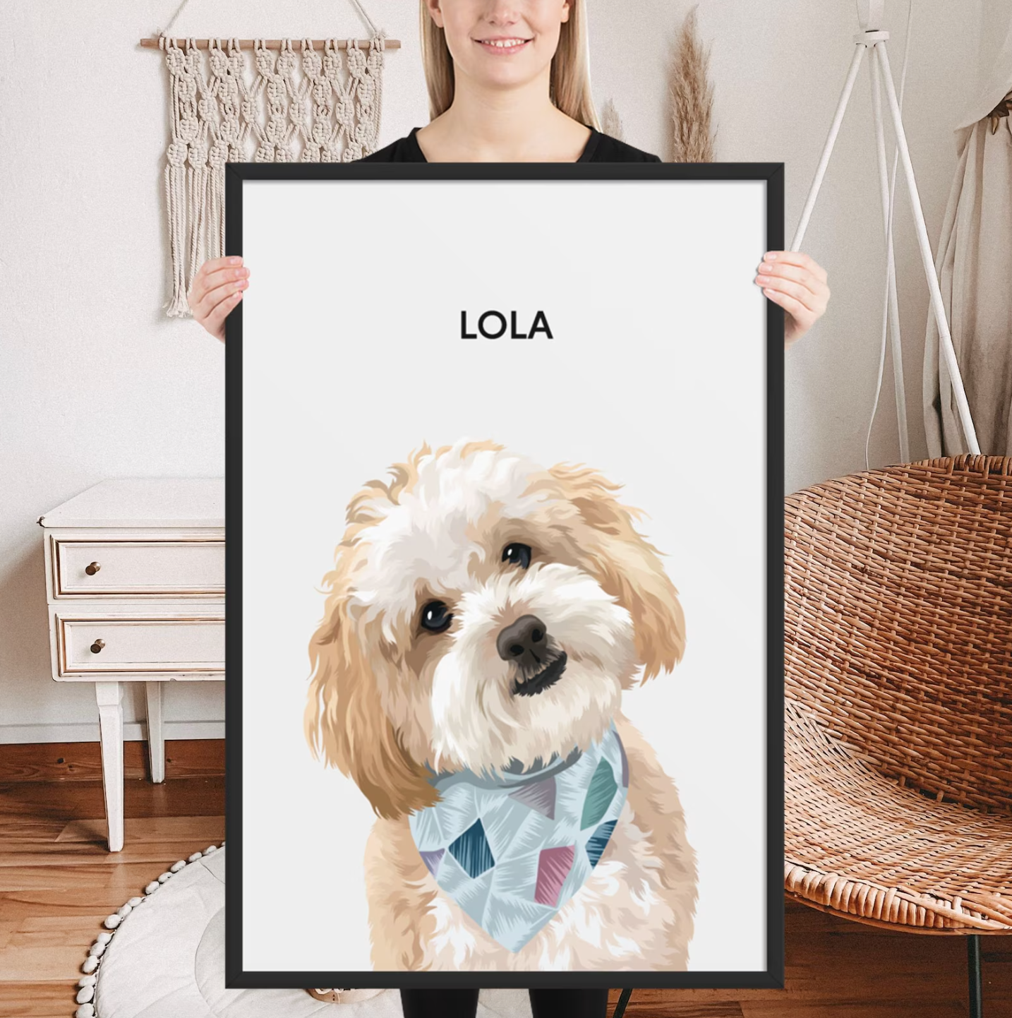 Custom Pet Portrait - Matte Print - Unframed