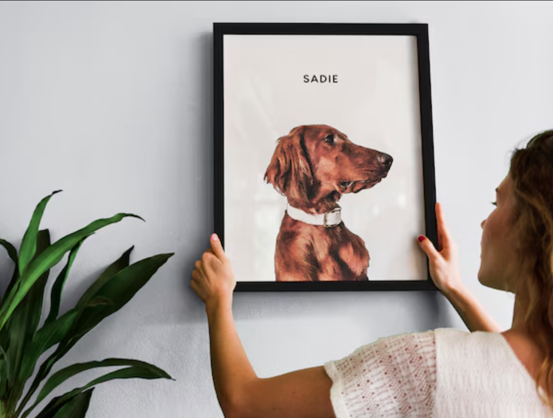 Custom Pet Portrait - Matte Print - Unframed