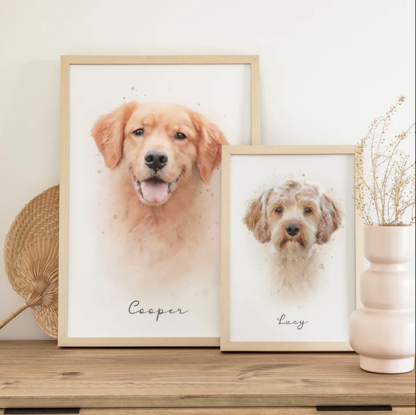 Custom Pet Portrait - Matte Print - Unframed